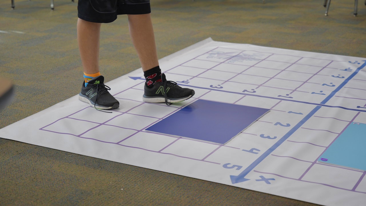 demonstrating mat
